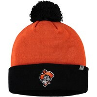 Men's Top of the World Orange/Black Oklahoma State Cowboys Core 2-Tone Cuffed Knit Hat with Pom