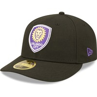Men's New Era Black Orlando City SC Primary Logo Low Profile 59FIFTY Fitted Hat