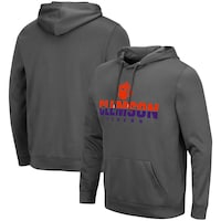 Men's Colosseum Charcoal Clemson Tigers Lantern Pullover Hoodie