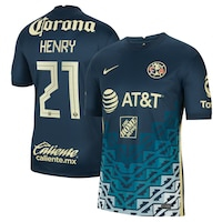 Men's Nike Henry Martín Navy Club America 2021/22 Away Breathe Stadium Replica Player Jersey
