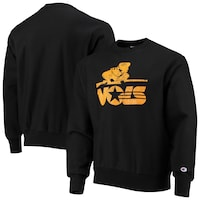 Men's Champion Black Tennessee Volunteers Vault Logo Reverse Weave Pullover Sweatshirt