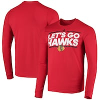 Men's adidas Red Chicago Blackhawks Dassler AEROREADY Creator Long Sleeve T-Shirt