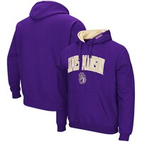 Men's Colosseum Purple James Madison Dukes Arch and Logo Pullover Hoodie