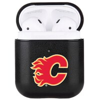 Calgary Flames Leatherette Airpods Case