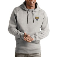 Men's Antigua Gray Fort Valley State Wildcats Victory Pullover Hoodie