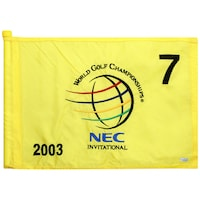 PGA TOUR Event-Used #7 Yellow Pin Flag from The NEC Invitational on August 21st to 24th 2003