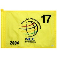 Event-Used #17 Yellow Pin Flag from The NEC Invitational on August 19th to 22nd 2004