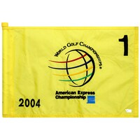 Event-Used #1 Yellow Pin Flag from The American Express Championship on September 30th to October 3rd 2004