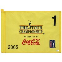 PGA TOUR Event-Used #1 Yellow Pin Flag from THE TOUR Championship on November 3rd to 6th 2005