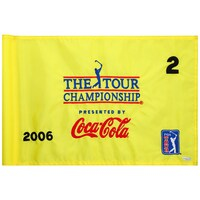Event-Used #2 Yellow Pin Flag from The Tour Championship on November 2nd to 5th 2006