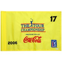 Event-Used #17 Yellow Pin Flag from The Tour Championship on November 2nd to 5th 2006