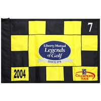 Event-Used #7 Yellow and Black Pin Flag from The Legends of Golf Tournament on April 23rd to 25th 2004