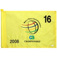 PGA TOUR Event-Used #16 Yellow Pin Flag from The CA Championship on March 17th to 23rd 2008