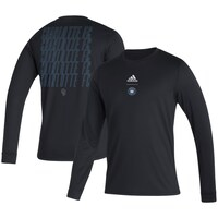 Men's adidas Black Charlotte FC Club Long Sleeve T-Shirt