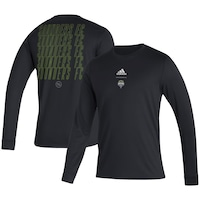 Men's adidas Black Seattle Sounders FC Club Long Sleeve T-Shirt