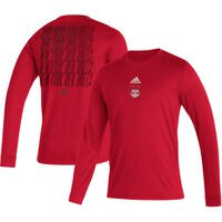 Men's adidas Red New York Red Bulls Club Long Sleeve T-Shirt