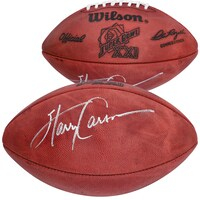 Harry Carson New York Giants Autographed Wilson Super Bowl XXI Pro Football