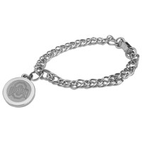 Ohio State Buckeyes Silver Charm Bracelet