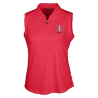 Women's Cutter & Buck Red 2021 Solheim Cup Forge Sleeveless Polo