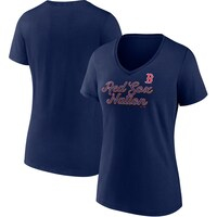 Women's Fanatics Branded Navy Boston Red Sox Regulation V-Neck T-Shirt