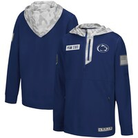 Youth Colosseum Navy/Arctic Camo Penn State Nittany Lions OHT Military Appreciation Shellback Quarter-Zip Hoodie