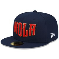 Men's New Era Navy New Orleans Pelicans 2021/22 City Edition Alternate 59FIFTY Fitted Hat