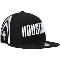 Men's New Era Black/White Houston Rockets 2021/22 City Edition Official 59FIFTY Fitted Hat