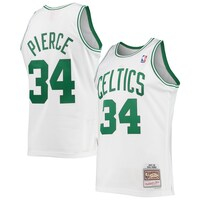 Men's Mitchell & Ness Paul Pierce White Boston Celtics Hardwood Classics Swingman Jersey