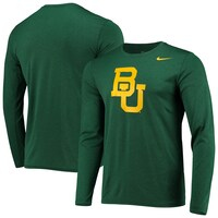 Men's Nike Green Baylor Bears Legend Wordmark Performance Long Sleeve T-Shirt