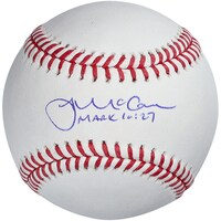 James McCann Baltimore Orioles Autographed Baseball with "Mark 10:27" Inscription