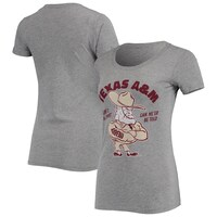 Women's Homefield Heathered Gray Texas A&M Aggies Ol' Sarge Vintage Tri-Blend T-Shirt