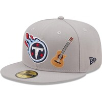 Men's New Era Gray Tennessee Titans City Describe 59FIFTY Fitted Hat