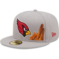 Men's New Era Gray Arizona Cardinals City Describe 59FIFTY Fitted Hat