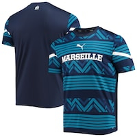 Men's Puma Navy Olympique Marseille Pre-Match DryCELL Top