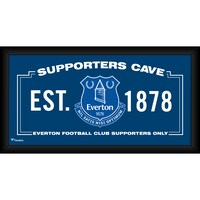Everton Framed 10" x 20" Supporters Cave Collage