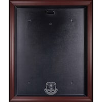 Everton Mahogany Framed Team Logo Jersey Display Case