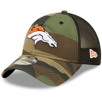 Men's New Era Camo/Black Denver Broncos Basic 9TWENTY Trucker Snapback Hat