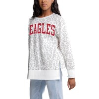 Women's Gameday Couture Gray Eastern Washington Eagles Side-Slit French Terry Crewneck Sweatshirt