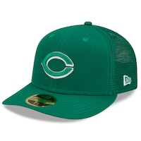 Men's New Era Green Cincinnati Reds 2022 St. Patrick's Day Low Profile 59FIFTY Fitted Hat