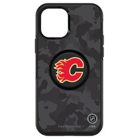 OtterBox Black Calgary Flames Otter+Pop PopSocket Symmetry Camo Design iPhone Case