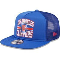 Men's New Era Royal LA Clippers A-Frame 9FIFTY Snapback Trucker Hat