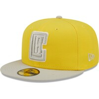 Men's New Era Yellow/Gray LA Clippers Color Pack 59FIFTY Fitted Hat