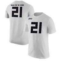 Men's Nike #21 White UCF Knights Space Game Jersey T-Shirt