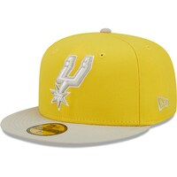 Men's New Era Yellow/Gray San Antonio Spurs Color Pack 59FIFTY Fitted Hat