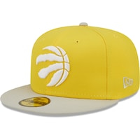 Men's New Era Yellow/Gray Toronto Raptors Color Pack 59FIFTY Fitted Hat