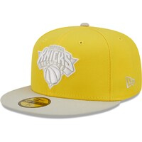Men's New Era Yellow/Gray New York Knicks Color Pack 59FIFTY Fitted Hat