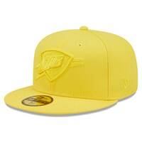 Men's New Era Yellow Oklahoma City Thunder Color Pack 59FIFTY Fitted Hat