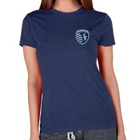 Women's Concepts Sport Navy Sporting Kansas City Marathon T-Shirt