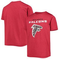 Youth Heathered Red Atlanta Falcons Logo T-Shirt