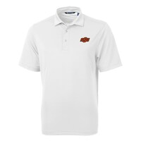 Men's Cutter & Buck White Oklahoma State Cowboys Virtue Eco Pique Recycled Polo